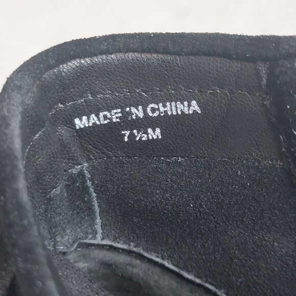 Kate Spade Women's Size 7.5M Round Toe Fringe Ankle Gold Side Zip Boots Black - Picture 10 of 12